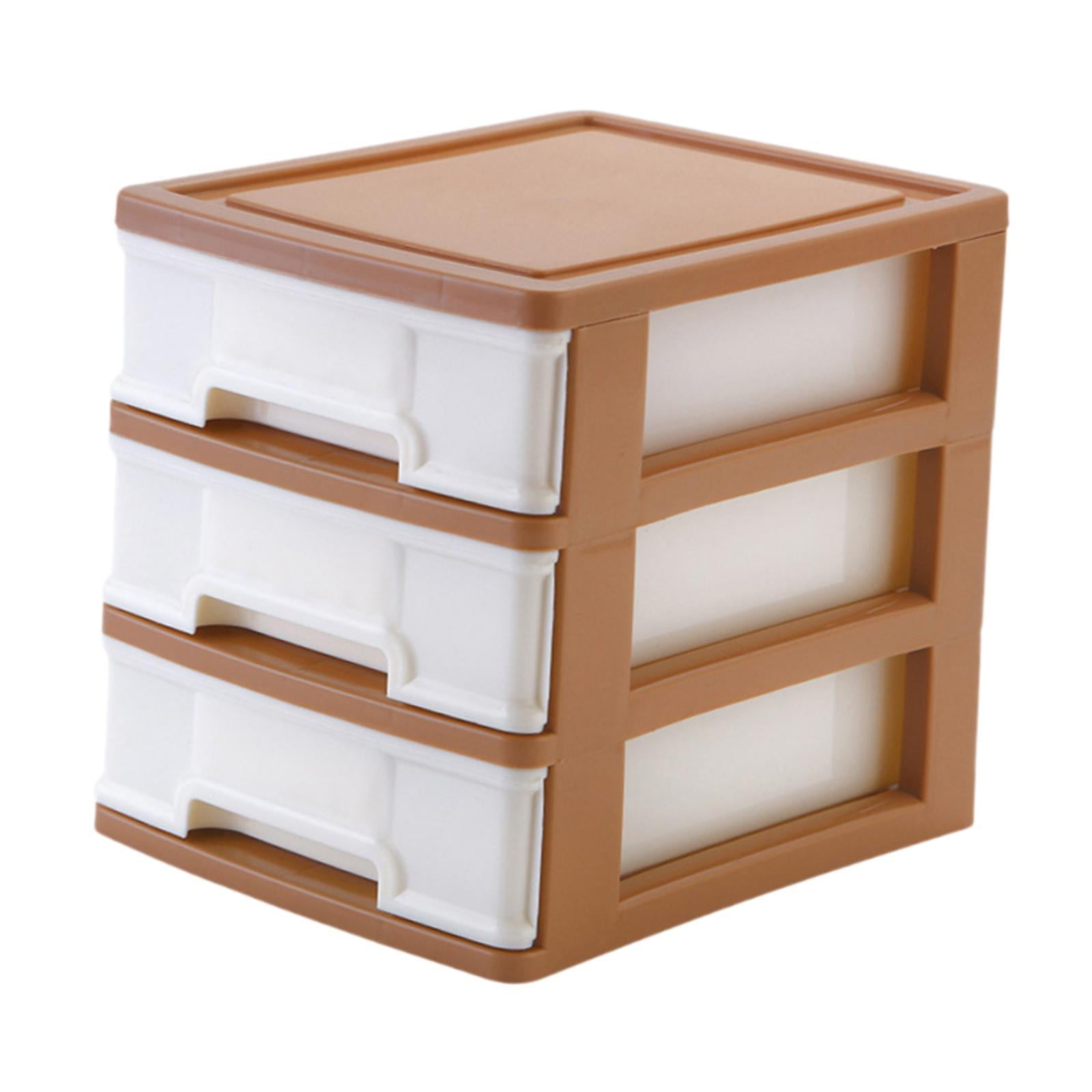 Bothyi - Cajón De Almacenamiento De Sobremesa De 3 Capas, Caja De Almacenamiento Multifuncional Para Maquillaje De Escritorio