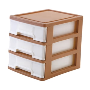 Bothyi - Cajón De Almacenamiento De Sobremesa De 3 Capas, Caja De Almacenamiento Multifuncional Para Maquillaje De Escritorio