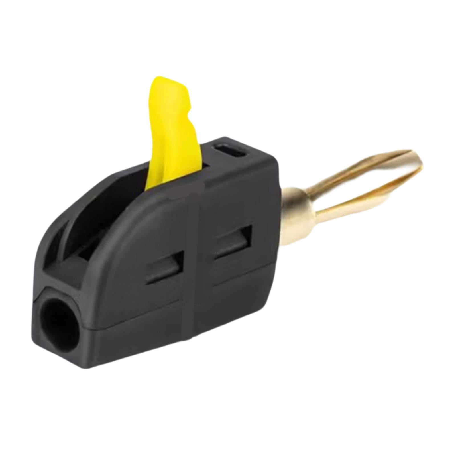Ioensy - Conector De Cable De Alambre Práctico Con Conector Banana De 4 Mm Para Placas De Pared Y Receptores, Color Negro