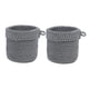 thumbnail image 1 of 2x Cestas De Almacenamiento Elegantes Contenedores De Almacenamiento Para Tocador De Sala De Estar En Color Gris, 1 of 5