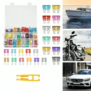 Genérico - Kit Fusible 300 Unidades Eléctricos 12V Autos Motos + Pinza