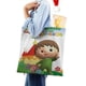 thumbnail image 4 of Charlie y los Números Bolso de tela con estampado de lienzo para mujer, bolsa de compras reutilizable y estética, con cremallera interior, regalo para mujer,40*40cm., 4 of 6