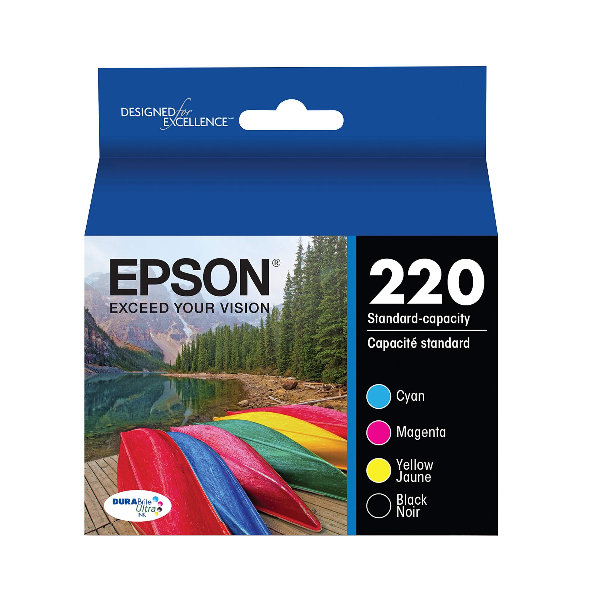 Cartucho De Tinta Epson 220 Durabrite Ultra T220120-bcs Black & Color