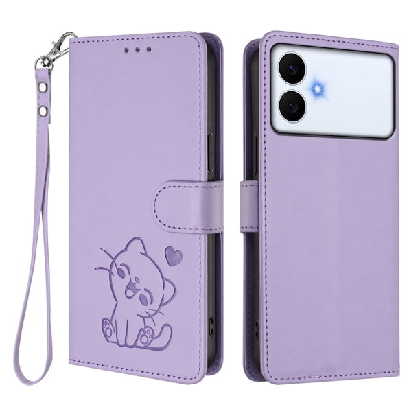 Funda Billetera Magnética para Samsung Galaxy S26 Edge, Lila Claro