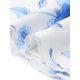 thumbnail image 5 of INSPIRE CHIC Falda Maxi de Verano para Mujer Cintura Alta Floral de Malla Boho Bodycon Cola de Sirena Faldas Largas S Blanco Azul, 5 of 6