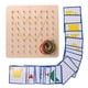 thumbnail image 4 of Madera, Montessori con tarjetas de patrones y bandas de goma Juguetes de matemáticas Puzzle Matrix Stem Tie Nail Boards, para niños en edad preescolar 18x18cm, 4 of 5