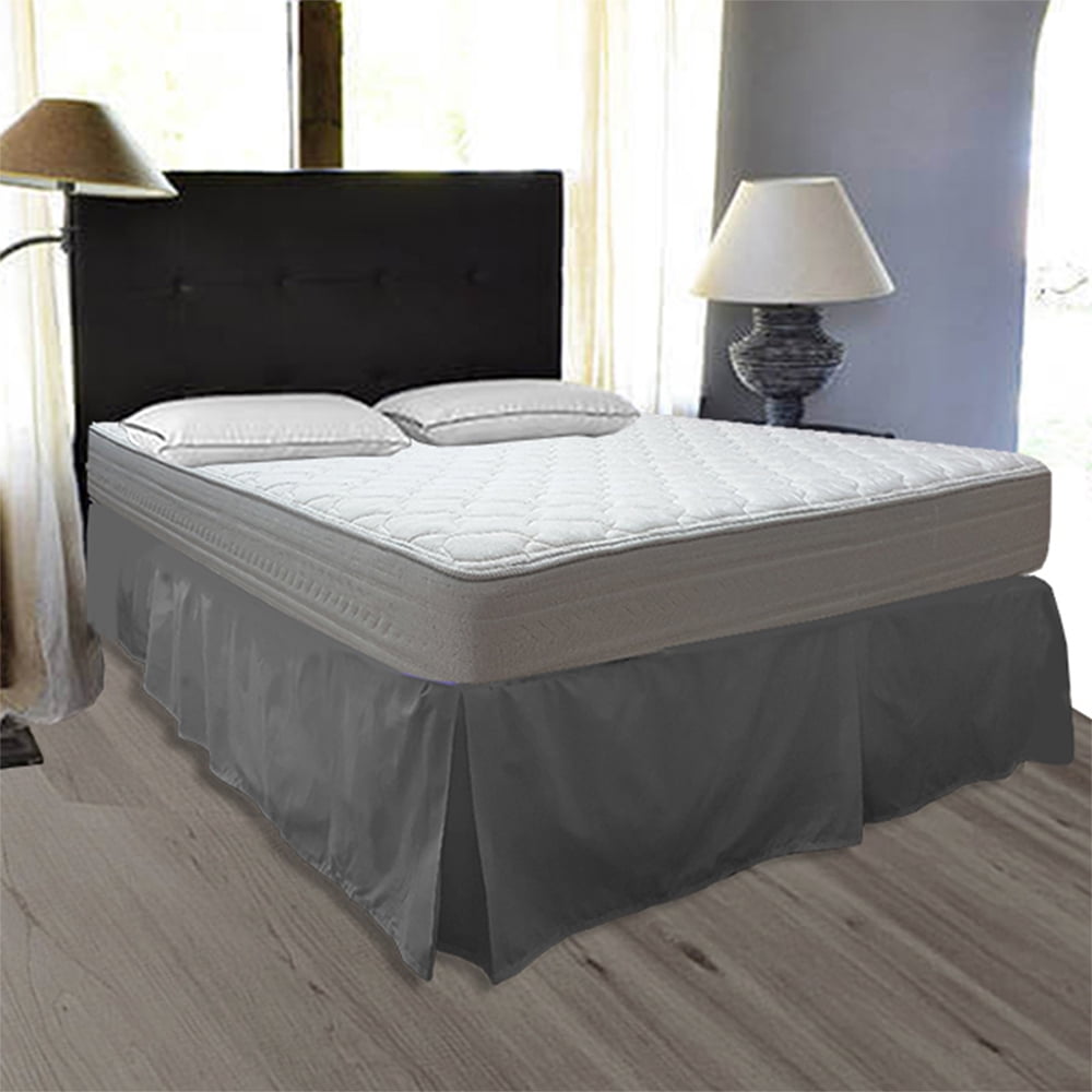 Victorianas - Faldon 2p Liso Gris 200 Hilos