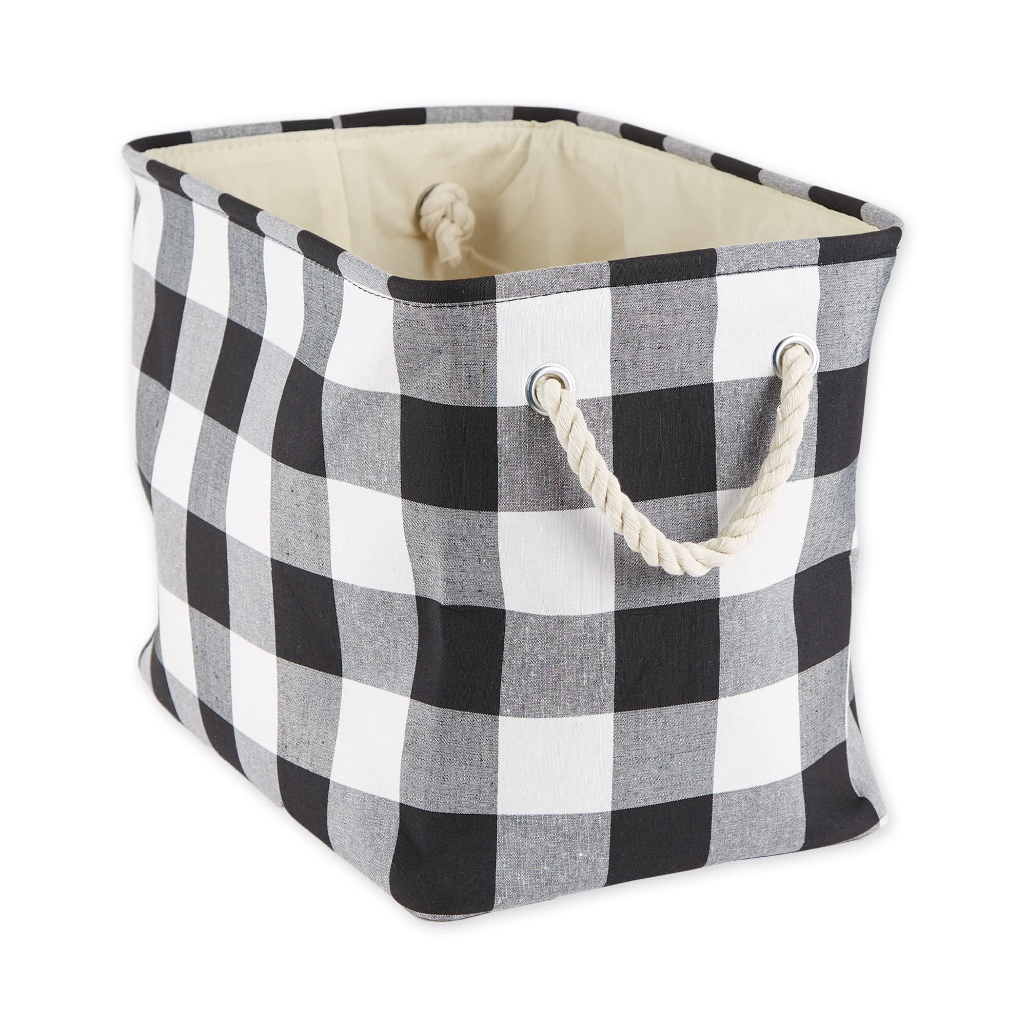 Caja Organizadora Plegable Dii Estampado Buffalo Check Mediana 41 X 25 X 30 Cm