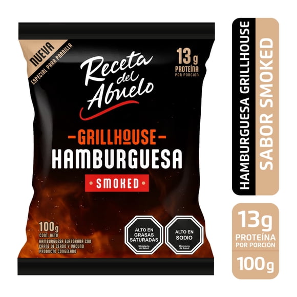 Hamburguesa Grillhouse Smoked, 100 g