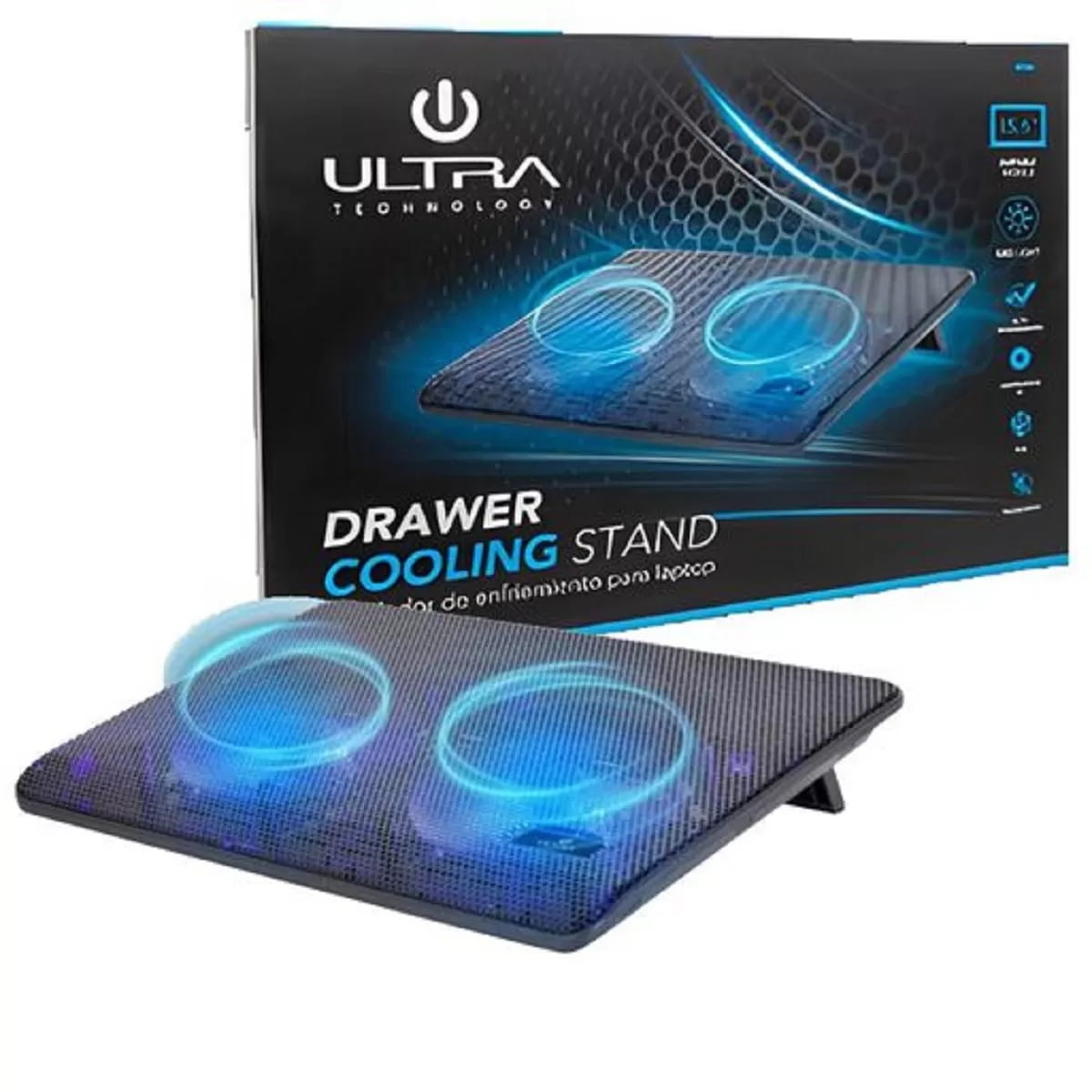 Base Ventilador Notebook Cooler Mesa Enfriador Ultra