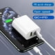 thumbnail image 3 of Bloque de carga USB C, carga rápida de doble puerto de 20 W, x4, blanco, 3 of 8