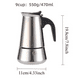 thumbnail image 5 of Cafetera Italiana Acero Inoxidable Café Expresso 15 Oz, 5 of 8