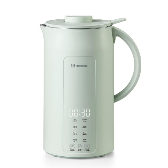 MOKKOM Licuadora de Leche Vegetal 1,2 L Automática Almendra/Soja Verde