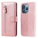 thumbnail image 4 of Funda con Cremallera para iPhone 14 PRO MAX, Carcasa Cartera de Cuero PU con Soporte y Tarjetero, 4 of 5