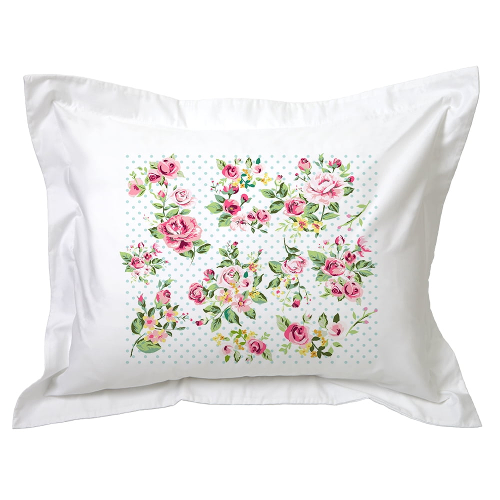 Tuyo Print - Funda De Almohada - - Flores Vintage