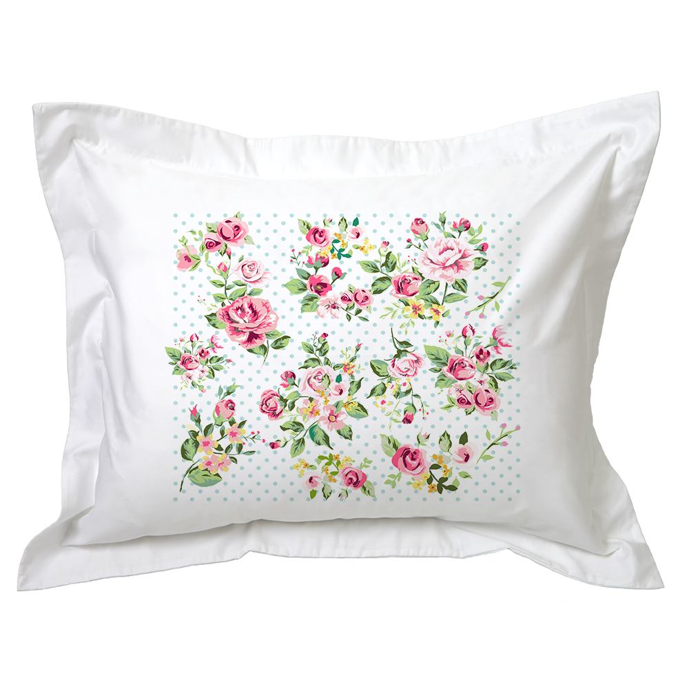Tuyo Print - Funda De Almohada - - Flores Vintage