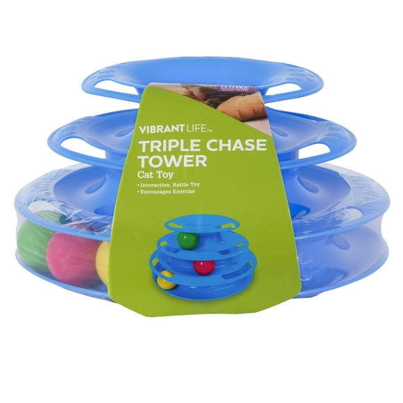 Juguete Gato Vibrant Life Triple Chase Torre 3 Niveles Grande
