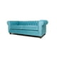 thumbnail image 2 of Sofá Chesterfield 3C Felpa Turquesa, 2 of 2