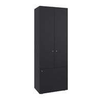 Fmfurniture - Closet 3 Puertas 170X60X40,2 Cm Negro