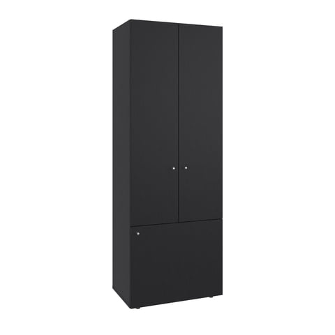 Fmfurniture - Closet 3 Puertas 170X60X40,2 Cm Negro