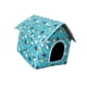 thumbnail image 4 of Refugio Para Gatos Callejeros Al Aire Libre, Resistente Al Viento, Portátil, Plegable, Resistente A La Intemperie, Casa Para Mascotas Azul, 4 of 5