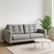 thumbnail image 1 of Sofa Napoles 2C Tela Velvet Gris, 1 of 6