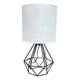 thumbnail image 1 of Lampara De Velador Lampara De Mesa Diseño Metal Geometrico blanco 1, 1 of 3