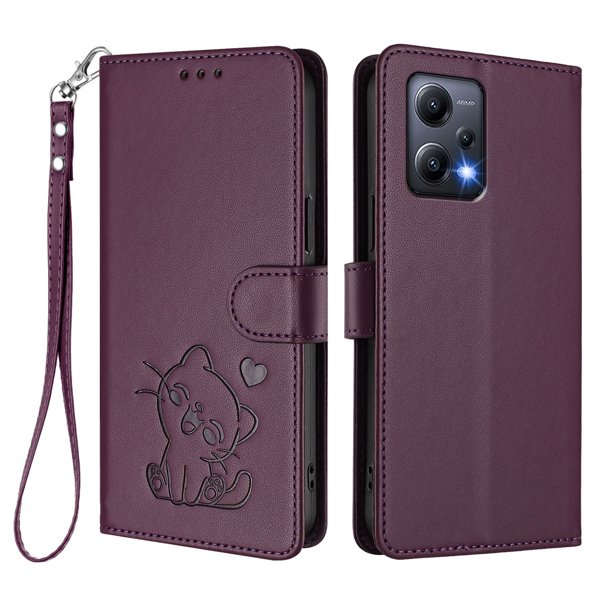 Funda Billetera Magnética para Xiaomi POCO X5, Morado Oscuro