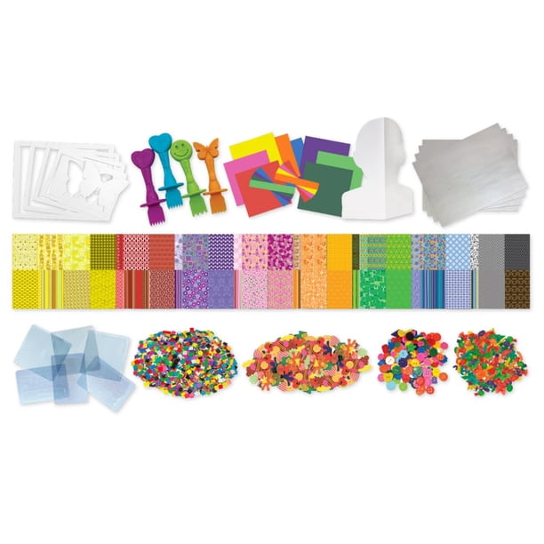 Kit de manualidades para salón Roylco Caja grande de materiales de arte 4 años y más