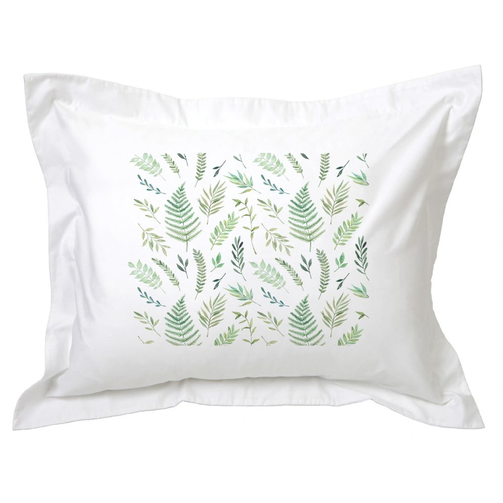 Tuyo Print - Funda De Almohada - - Hojas Verdes