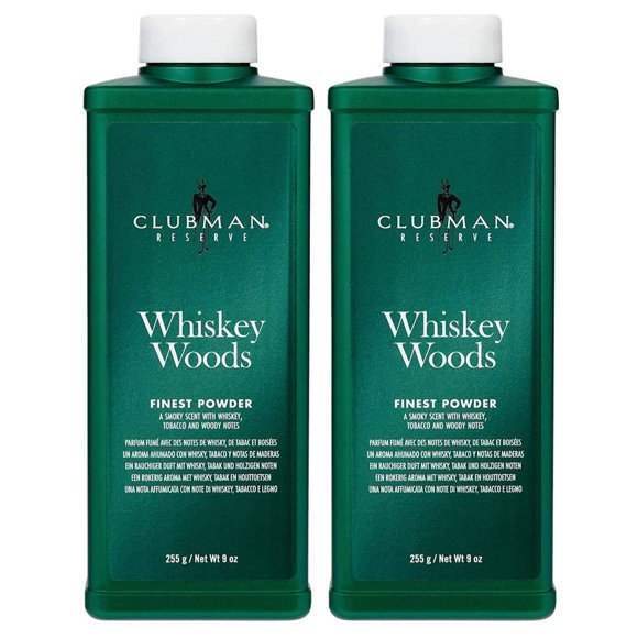 Polvo Clubman Reserve Whiskey Woods 9 oz (250 ml) - 2 unidades