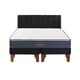 thumbnail image 1 of Cama Europea Galaxy 2 Plazas + Respaldo Tubular Madera Negro, 1 of 3