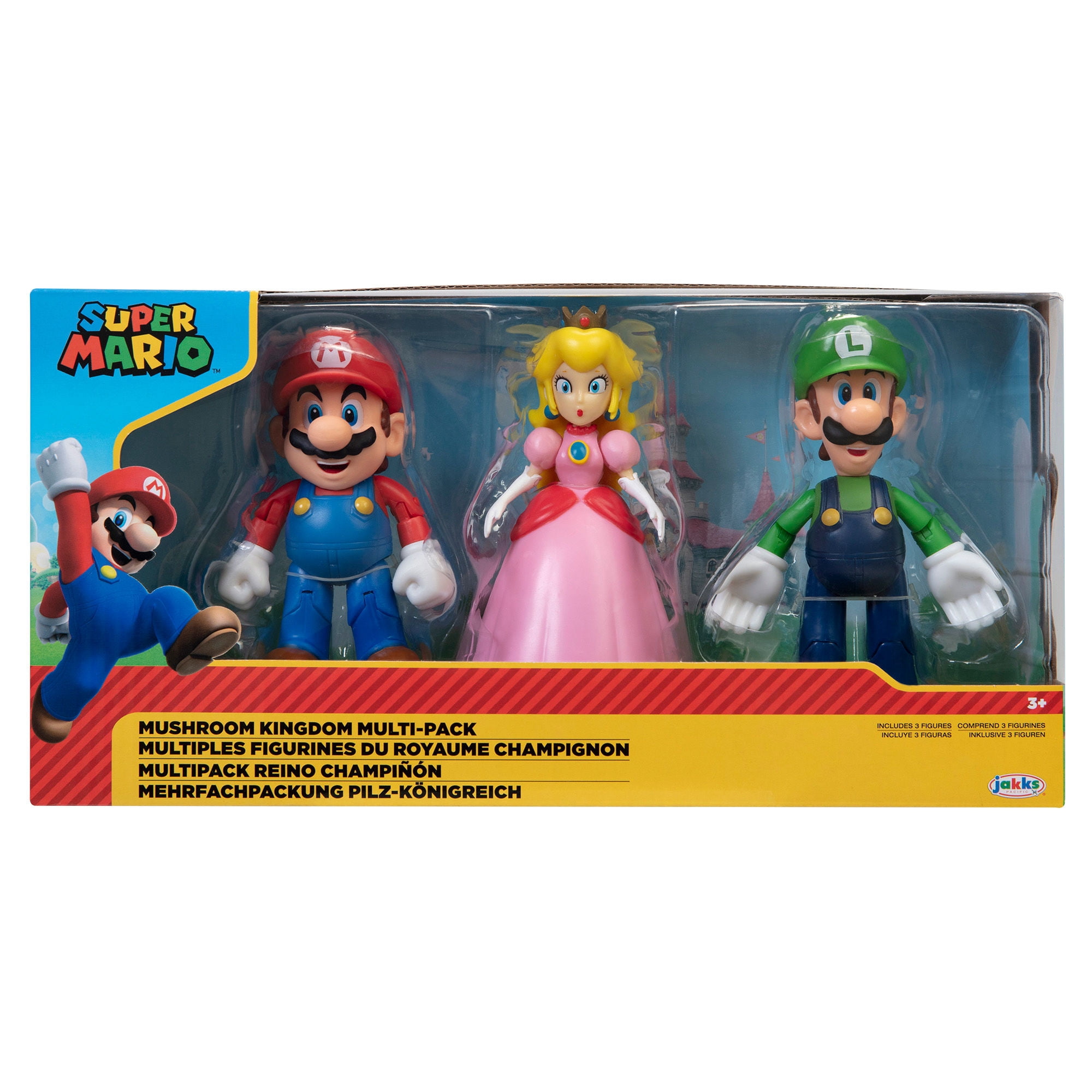 Nintendo - Set 3 Figuras 10 Cm Mushroom Kingdom Super Mario