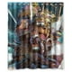 thumbnail image 1 of Cortina de ducha de El castillo ambulante, juego de cortina de baño con ganchos, tamaño 60 x 72 pulgadas, 1 of 3