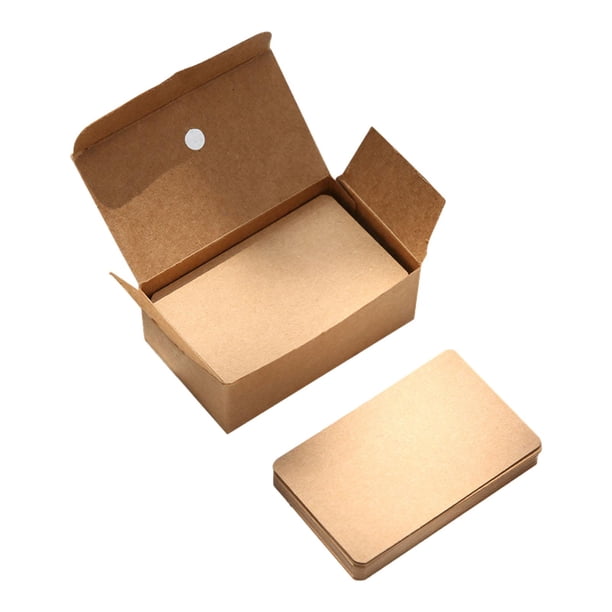 100 Uds Pequeñas Tarjetas De Visita En Blanco 3,5x2 Para Invitaciones De Fiesta DIY Manualidades Papel Kraft