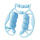 thumbnail image 5 of Rodillo Muscular De Mano Para Piernas, Herramienta De Masaje Con 24 Ruedas Para Cintura, Color Azul, 5 of 5