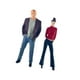 thumbnail image 1 of 2 Piezas 1/64 Figuras De Personas Modelo Conjunto Prop Ups Dioramas Hombre Y Mujer Decoración Rojo, 1 of 3