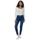 thumbnail image 1 of Jeans Mujer Skinny Tiro Alto Azul Oscuro Botones Corona, 1 of 5