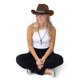 thumbnail image 4 of Sombrero de vaquero Dress Up America Brown para adultos y adolescentes, 4 of 5