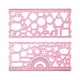 thumbnail image 4 of Regla Geométrica De Plantilla De Dibujo Multifuncional Para Edificio De Matemáticas Rojo, 4 of 5