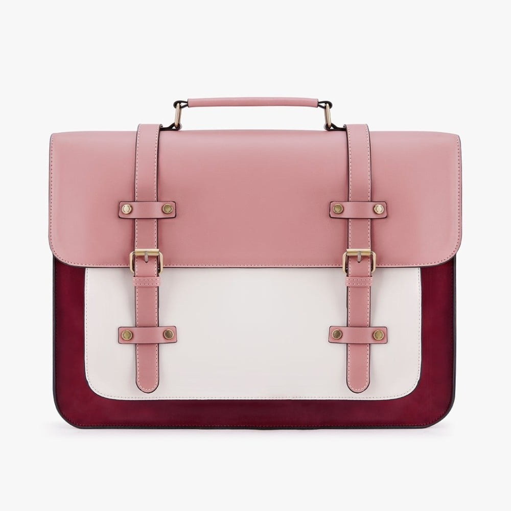 Ecosusi - Mochila Y Maletín Vintage Sombre Para Notebook 15,6 - Rosado