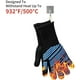 thumbnail image 4 of Guantes de barbacoa resistentes al calor extremo (370 °C), de grado alimenticio, flexibles, resistentes a cortes, de silicona antideslizante y aislantes, para asar, cocinar, hornear y soldar (1 par), 4 of 7