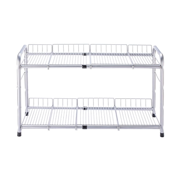Organizador bajo fregadero FlagShip 43‑64 cm Plata de 2 niveles
