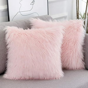 Veatool - 2 Juegos De Fundas De Almohada De Peluche Decoradas, Colección De Lujo, Fundas De Almohada Cuadradas Y De Peluche, 45 * 45 Cm (Sin Relleno De Almohada)