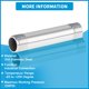 thumbnail image 3 of Conector de tubería Quickun de acero inoxidable 304, macho 1/4 NPT x macho 1/4 NPT, 12 cm, 3 of 6