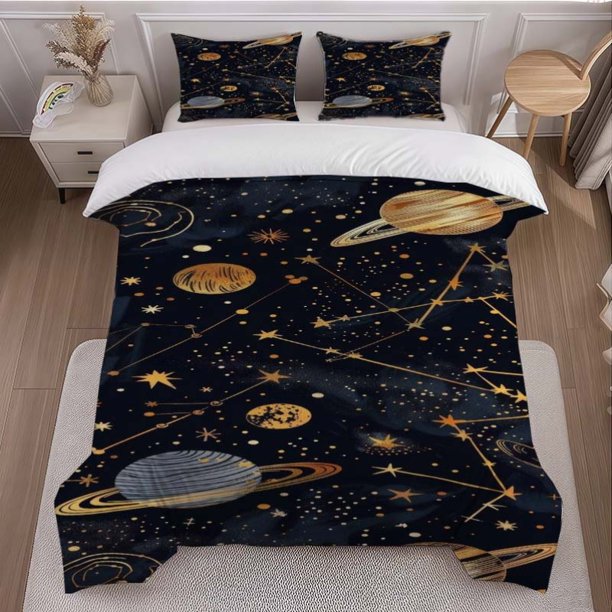 Cosmic Starry Sky Art Themed Bedding Set Soft and Comfortable for All Seasons