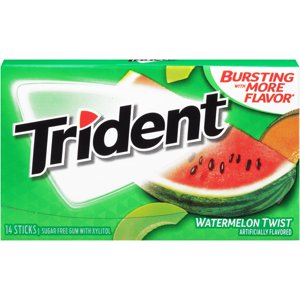 Trident Sugar Free Gum, Watermelon Twist, 14 Pieces