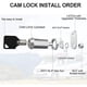 thumbnail image 1 of Cerradura Camlock inBovoga 3 Pack 118 mm Llave Igual RV Gabinete, 1 of 3