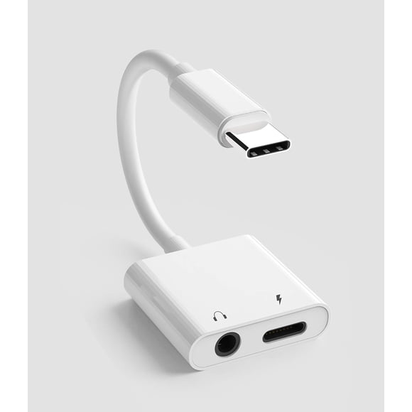 Adaptador USB-C a 3.5 mm para audífonos y carga para Samsung Galaxy