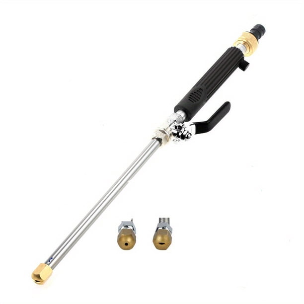 1 Set, High Pressure Power Washer Wand, Hydro Jet Water Hose Nozzle,Watering Sprayer Cleaning Tool, Wand Lance For Gutter Patio Car Pet Window Glass Blue